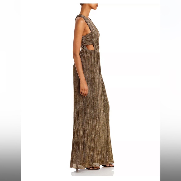 BCBGMaxazria Gown - Metallic Gold Size M - Picture 5 of 6